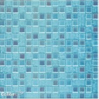 Настенная плитка голубая глянцевая RM3B - 33x33